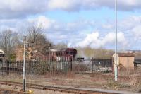 GWR 93, the steam powered railmotor, was handling the passenger traffic in the Didcot Railway Centre on 8th March 2018. A pleasantly noisy vehicle, seen here from Didcot station.<br>
<br>
<br><br>[Peter Todd 08/03/2018]