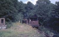 Colinton. The Balerno branch goods about to enter Colinton tunnel on its way back to Millerhill via the sub in the summer of 1967. The wagons with scrap timber had originated at the Distillers Company siding at Haymarket on the outward trip.<br><br>[Douglas Blades //1967]