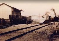 Preesall station, looking towards Knott End, taken sometime soon after the 1908 opening of the line from Pilling. A dumb buffered wagon is on some apparently hastily laid rails outside the goods shed although the vehicle behind it sits at an odd angle - perhaps these were contractors wagons rather than regular goods stock? 0-6-0T <I>Knott End</I> is calling at the station with a Garstang bound train. <br><br>[Knott End Collection //1908]