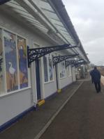 Display panels at Lanark station in February 2018.<br>
<br><br>[John Yellowlees 21/02/2018]