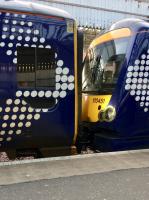 158717 attached to 170451 at Aberdeen on 13th March 2018 ready to work the 1726 Inverness service. The 170 had come in empty and the 158 from Glasgow Queen Street where it had left at 1441.<br><br>[Caleb Abbott 13/03/2018]
