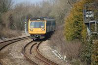  Bridgend to Cardiff service approaching Llantwit Major.<br><br>[Alastair McLellan 19/03/2018]