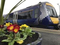 170402 about to spring into action with the 1058 service to Edinburgh.<br><br>[Colin McDonald 23/03/2018]