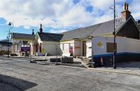 Ballater Station under restoration after the fire in May 2015.<br><br>[Bill Roberton 24/03/2018]