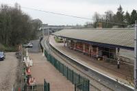 Everything appears to be in place at Poulton station on 12th April 2018 with just a little tidying to do ahead of reopening the following Monday. The character of this fine L&YR station is still evident after the electrification work. [See image 19049] taken from the same spot ten years earlier. <br><br>[Mark Bartlett 12/04/2018]