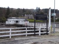 The view inland from Tighnabruaich Pier on 31st March 2018. Pleasure cruises still call here in the summer, including the <I>PS Waverley</I>. <br><br>[Mark Bartlett 31/03/2018]