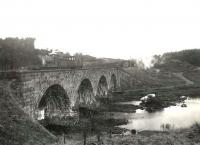 Dumfries based Caley 'Jumbo' 0-6-0 57362 crossing Stroan Viaduct on Saturday 14 July 1956 with a short goods train.<br><br>[G H Robin collection by courtesy of the Mitchell Library, Glasgow 14/07/1956]