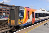 A colourful 444031 southbound through Eastleigh station on 5th April 2018.<br>
<br>
<br><br>[Peter Todd 05/04/2018]