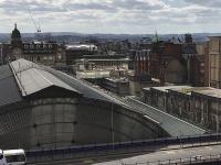 <h4><a href='/locations/G/Glasgow_Queen_Street_High_Level'>Glasgow Queen Street High Level</a></h4><p><small><a href='/companies/E/Edinburgh_and_Glasgow_Railway'>Edinburgh and Glasgow Railway</a></small></p><p>View of the changing skyline at the west end of Queen Street station in April 2018 with Consort House now several storeys lower as demolition proceeds.</p><p>21/04/2018<br><small><a href='/contributors/Colin_McDonald'>Colin McDonald</a></small></p>