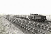 Ex-Caledonian 0-6-0 57644 passing Belston Jct on 30 March 1959 with trip K37 to Littlemill.<br><br>[G H Robin collection by courtesy of the Mitchell Library, Glasgow 30/03/1959]