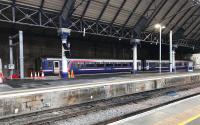 <h4><a href='/locations/G/Glasgow_Queen_Street_High_Level'>Glasgow Queen Street High Level</a></h4><p><small><a href='/companies/E/Edinburgh_and_Glasgow_Railway'>Edinburgh and Glasgow Railway</a></small></p><p>A 2 coach class 156 DMU sitting at the end of the newly extended platform 1 which was brought in to use over the May holiday weekend. The platform will now accommodate 2x 2 coach trains or a single 4 coach unit.</p><p>07/05/2018<br><small><a href='/contributors/Colin_McDonald'>Colin McDonald</a></small></p>