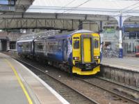 <h4><a href='/locations/A/Ayr'>Ayr</a></h4><p><small><a href='/companies/A/Ayr_and_Dalmellington_Railway'>Ayr and Dalmellington Railway</a></small></p><p>156513 with a train to Kilmarnock at Ayr station on 25th July 2017. 8/10</p><p>25/07/2017<br><small><a href='/contributors/David_Bosher'>David Bosher</a></small></p>