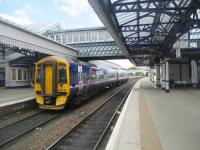 <h4><a href='/locations/S/Stirling'>Stirling</a></h4><p><small><a href='/companies/S/Scottish_Central_Railway'>Scottish Central Railway</a></small></p><p>158 740 from Edinburgh Waverley to Dunblane departing from Stirling station on 16th May 2016. 8/43</p><p>16/05/2016<br><small><a href='/contributors/David_Bosher'>David Bosher</a></small></p>