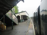 <h4><a href='/locations/N/Newtown'>Newtown</a></h4><p><small><a href='/companies/O/Oswestry_and_Newtown_Railway'>Oswestry and Newtown Railway</a></small></p><p>Newtown station on the former Cambrian Railways main line in central Wales, seen from 158818 calling with a service from Birmingham International on 21st May 2016. This reversed at Shrewsbury before going forward to Aberystwyth and Pwllheli and dividing at Machynlleth. 12/75</p><p>21/05/2016<br><small><a href='/contributors/David_Bosher'>David Bosher</a></small></p>