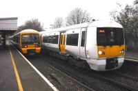 <h4><a href='/locations/W/Westcombe_Park'>Westcombe Park</a></h4><p><small><a href='/companies/G/Greenwich_and_Charlton_Line_South_Eastern_Railway'>Greenwich and Charlton Line (South Eastern Railway)</a></small></p><p>465152 to London Cannon Street departing from and 376027 to Dartford arriving at respectively Westcombe Park, in south-east London, on 21st November 2009. 2/9</p><p>21/11/2009<br><small><a href='/contributors/David_Bosher'>David Bosher</a></small></p>