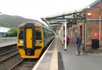 <h4><a href='/locations/P/Porthmadog'>Porthmadog</a></h4><p><small><a href='/companies/A/Aberystwyth_and_Welch_Coast_Railway'>Aberystwyth and Welch Coast Railway</a></small></p><p>158825 from Pwllheli to Birmingham International, reversing at Shrewsbury, arriving at Porthmadog station, on 21st May 2016 12/43</p><p>21/05/2016<br><small><a href='/contributors/David_Bosher'>David Bosher</a></small></p>