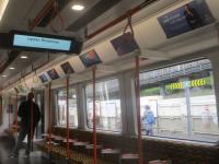 <h4><a href='/locations/U/Upper_Holloway'>Upper Holloway</a></h4><p><small><a href='/companies/T/Tottenham_and_Hampstead_Junction_Railway'>Tottenham and Hampstead Junction Railway</a></small></p><p>Interior shot of brand new Aventra Class 710269, with a London Overground GOBLIN service from Barking to Gospel Oak, calling at its penultimate stop at Upper Holloway station on 28th May 2019. 4/12</p><p>28/05/2019<br><small><a href='/contributors/David_Bosher'>David Bosher</a></small></p>