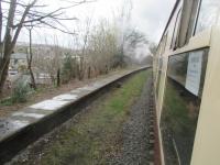 <h4><a href='/locations/S/Stubbins'>Stubbins</a></h4><p><small><a href='/companies/E/East_Lancashire_Railway'>East Lancashire Railway</a></small></p><p>East Lancashire Railway train from Bury Bolton Street to Rawtenstall passing the disused Stubbins station, looking back south towards Bury, on 5th April 2016.   Despite a salient of modern housing quite close to this former station, it has rather surprisingly not been revived for heritage services. Just south of the station, the former main line to Accrington diverged and passed by the station but without any platforms. This closed on 5th December 1966, another victim of the infamous Beeching cuts. 9/17</p><p>05/04/2016<br><small><a href='/contributors/David_Bosher'>David Bosher</a></small></p>