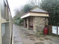 <h4><a href='/locations/I/Irwell_Vale'>Irwell Vale</a></h4><p><small><a href='/companies/E/East_Lancashire_Railway'>East Lancashire Railway</a></small></p><p>Irwell Vale station on the East Lancashire Railway, seen from Bury Bolton Street to Rawtenstall train looking back towards Bury, on 5th April 2016. 10/17</p><p>05/04/2016<br><small><a href='/contributors/David_Bosher'>David Bosher</a></small></p>