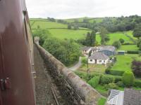 <h4><a href='/locations/K/Knucklas_Viaduct'>Knucklas Viaduct</a></h4><p><small><a href='/companies/C/Central_Wales_Railway'>Central Wales Railway</a></small></p><p>UK Railtours' return excursion from Llandrindod Wells to London Paddington crossing Knucklas Viaduct, dating from 1865 on the Heart of Wales Line, on 2nd September 2017. 20/22</p><p>02/09/2017<br><small><a href='/contributors/David_Bosher'>David Bosher</a></small></p>
