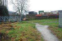 Looking south at the approximate site of Peebles Engine Shed where the extension east to Galashiels left the original Peebles station on a short spur.<br><br>[Ewan Crawford //]