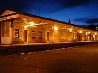 The up platform building on the (new) through station at Burntisland.<br><br>[Ewan Crawford //]