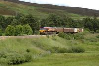 Near Lairg Summit a Safeway train heads south.<br><br>[Ewan Crawford //]