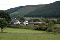 Safeway train pauses at Rogart.<br><br>[Ewan Crawford //]