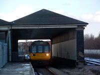 A Bishop Auckland - Saltburn service stands at Darlington North Road in February 2004.<br><br>[Ewan Crawford 29/02/2004]