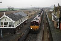 Passing through the closed Brocklesby station.<br><br>[Ewan Crawford //]