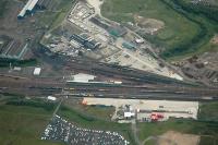 Aerial view of Mossend Marshalling Yard.<br><br>[Ewan Crawford //]