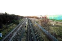 Corby, looking north. The main part of the iron and steel works was to the right.<br><br>[Ewan Crawford //]