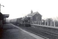 NB 4.4.0 62494 <i>Glen Gour</i> arriving at Piershill Station in October 1952 with an Outer Circle train.<br><br>[G H Robin collection by courtesy of the Mitchell Library, Glasgow 08/10/1952]