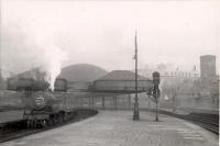 Class 2 4.4.0 40687 on empty stock at St. Enoch.<br><br>[G H Robin collection by courtesy of the Mitchell Library, Glasgow /04/1953]