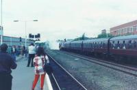 46229 at Kilmarnock with Glasgow train.<br><br>[John Robin 06/07/1996]
