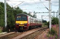 Eastbound service comes off the single track section east of Craigendoran Junction.<br><br>[Ewan Crawford //]