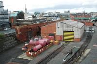 All that remains of the massive Forth Banks goods yard; Forth Banks workshops. Newcastle Central behind.<br><br>[Ewan Crawford //]