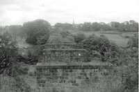 Remains of viaduct on line from East Kilbride to Auchinraith.<br><br>[John Robin 02/07/1963]