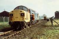 Running round at Cambus, dropping off to operate points.<br><br>[Ewan Crawford //]
