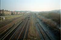 Arkleston Junction looking east. Had the Paisley and Barrhead line been completed it would have joined on the right with a triangular junction.<br><br>[Ewan Crawford //]