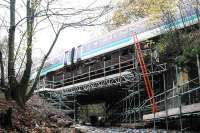 Viaduct south of Ardlui being prepared for replacement.<br><br>[Ewan Crawford 11/11/2004]