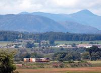 Eastbound Safeway train at Clunes. Ben Wyvis in background.<br><br>[Ewan Crawford //]