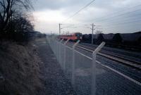 The former burrowing connection at Elderslie West Junction looking west.<br><br>[Ewan Crawford //]