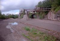 Machen quarry viewed from the east. Note locomotive parked in tunnel.<br><br>[Ewan Crawford //]