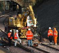 Taking up brand new track at Anniesland before opening of the line.<br><br>[Ewan Crawford //]