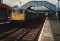 Heading round the circle at Blantyre.<br><br>[Ewan Crawford 12/06/1987]