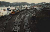 Oban looking to the buffers.<br><br>[Ewan Crawford 27/12/1987]