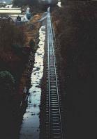 Oban Ticket Platform and the branch to the high level goods yard and shed (now lifted).<br><br>[Ewan Crawford 27/12/1987]