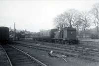 Run round. C.R. 0.4.4T 55217 at Blairgowrie.<br><br>[G H Robin collection by courtesy of the Mitchell Library, Glasgow 01/11/1952]