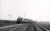 Forfar South Junction. C.R. 0.4.4T diverges with the daily goods for Brechin.<br><br>[G H Robin collection by courtesy of the Mitchell Library, Glasgow 06/04/1953]